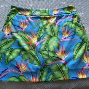 Loudmouth tropical skort size 8, like new